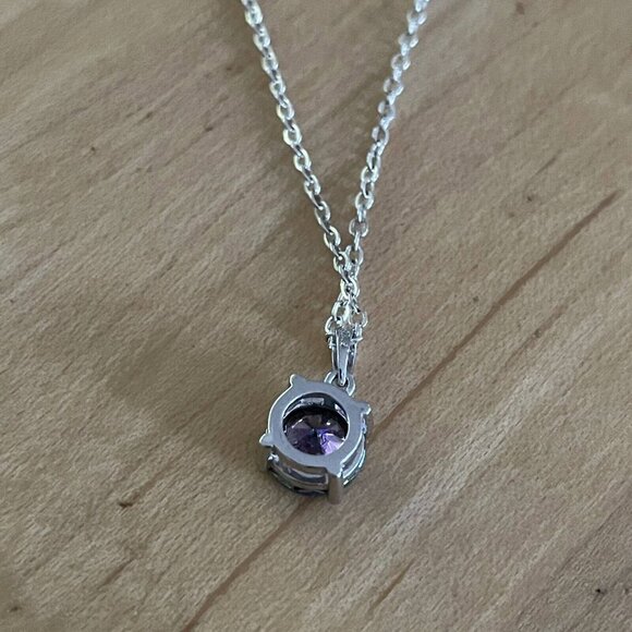 JH Mystic Quartz SterlIng Pendant Chain Necklace 925  Silver - Picture 2 of 3